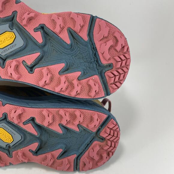 Hoka One One Speedgoat 4 Trail Running Womens Size 8 Orange Saffron Athletic - Picture 9 of 11